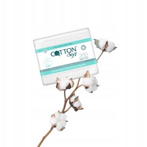 COTTON SOFT – PATYCZKI KOSMETYCZNE 100% BAWEŁNA WYGODNE OPAKOWANIE 200 SZT