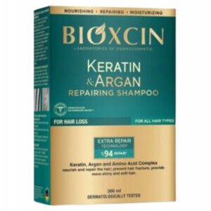 Bioxcin Szampon 300 ml Keratin & Argan regenerująco-nawilżający