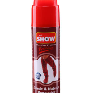 SHOW SPRAY DO RENOWACJI ZAMSZU I NUBUKU NASADKA PĘDZEL 250ML BORDO