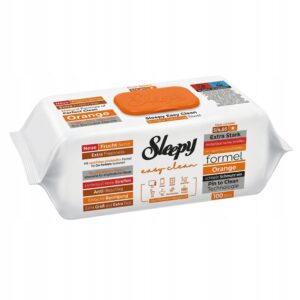 Chusteczki czyszczące XXL Sleepy Easy Clean Orange 100 szt