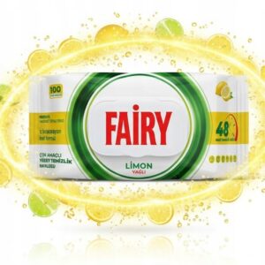 FAIRY CHUSTECZKI CZYSZCZĄCE 100 SZT. CYTRYNA BEZ SMUG OCET UNIWERSALNE
