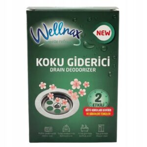WELLNEX preparat do usuwania zapachów z rur i odpływów 2×75 g