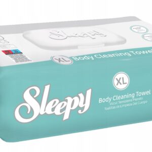 CHUSTECZKI NAWILŻANE PIELĘGNACYJNE ODŚWIEŻAJĄCE DO MYCIA CIAŁA SLEEPY 1X50