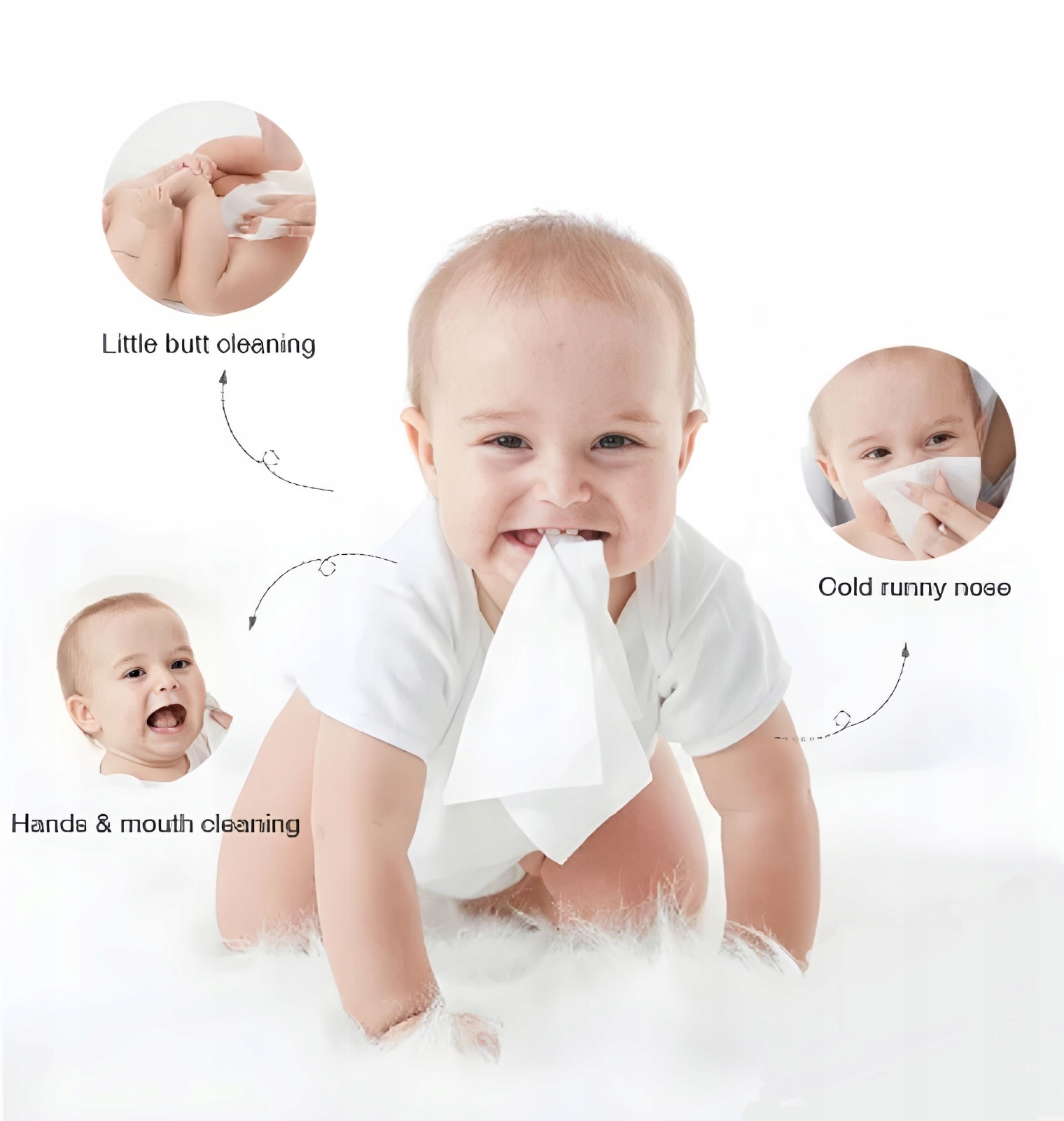 CHUSTECZKI NAWILŻANE DLA DZIECI SLEEPY NATURAL 99,5% WODY 1x60szt - obrazek 5