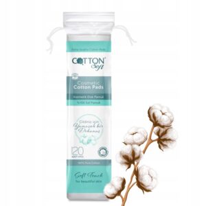 COTTON SOFT – PŁATKI KOSMETYCZNE Z 100% BAWEŁNY, 120 SZT