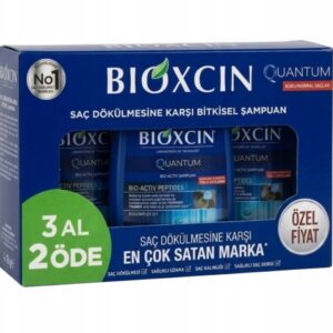 Zestaw Bioxcin Szampon 3x300 ml Quantum Anti-Shedding