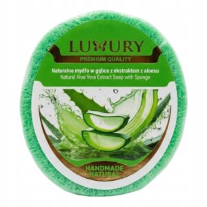 NATURALNE MYDŁO W GĄBCE Z EKSTRAKTEM Z ALOESU LUXURY 135g