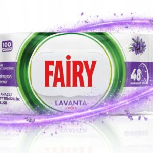 FAIRY CHUSTECZKI CZYSZCZĄCE 100 SZT. LAWENDA BEZ SMUG OCET UNIWERSALNE