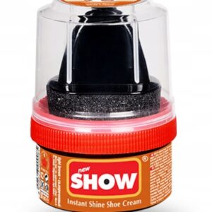 SHOW KREM PASTA DO NABŁYSZCZANIA BUTÓW Z GĄBKĄ APLIKUJĄCĄ BLASK LIGHT BROWN