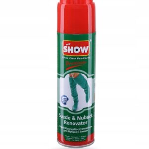 SHOW SPRAY DO RENOWACJI ZAMSZU I NUBUKU NASADKA PĘDZEL 250ML ZIELONY