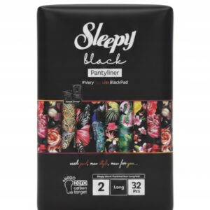 Wkładki Higieniczne SLEEPY Black Long 32 szt