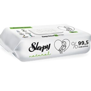 CHUSTECZKI NAWILŻANE DLA DZIECI SLEEPY NATURAL 99,5% WODY 1x60szt