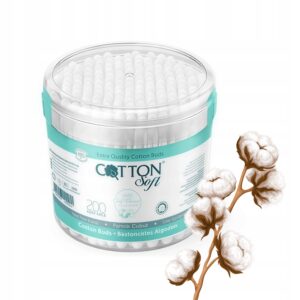 COTTON SOFT – PATYCZKI KOSMETYCZNE 100% BAWEŁNA, 200 SZT