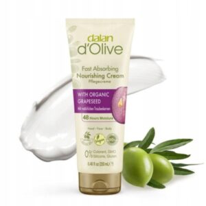 DALAN d'Olive KREM Z PESTEK WINOGRON ODŻYWCZY DO TWARZY, CIAŁA, RĄK 250ML