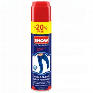 SHOW SPRAY DO RENOWACJI ZAMSZU I NUBUKU NASADKA PĘDZEL 250ML+20% GRANAT