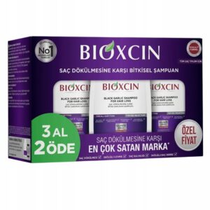Zestaw Bioxcin Szampon 3x300 ml Black Garlic