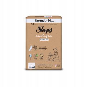 PODPASKI HIGIENICZNE SLEEPY bez skrzydełek EKO NORMAL 40SZT