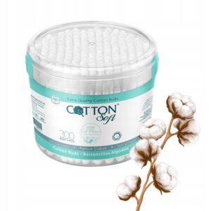 COTTON SOFT – PATYCZKI KOSMETYCZNE 100% BAWEŁNA, 300 SZT