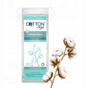 COTTON SOFT WATA Z BAWEŁNY KOSMETYCZNA HIGIENICZNA OPATRUNKOWA 250 G