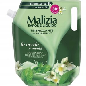 MALIZIA Mydło w Płynie Zapas 1L Zielona Herbata & Mięta