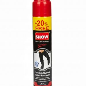 SHOW SPRAY DO RENOWACJI ZAMSZU I NUBUKU NASADKA PĘDZEL 250ML+20% CZARNY