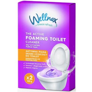 WELLANAX FOAM AKTYWNA FIOLETOWA PIANA DO CZYSZCZENIA TOALET WC 2X 100G