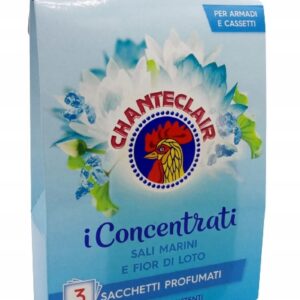 Chanteclair perfumowane saszetki zapachowe Sól morska Kwiat lotosu 3 szt