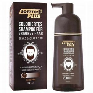 SHAMPON DO WŁOSÓW KOLORYZUJĄCY BRĄZ SOFFTO PLUS TURECKI DO SIWYCH 350ML