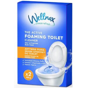 WELLANAX BLUE FOAM AKTYWNA NIEBIESKA PIANA DO CZYSZCZENIA TOALET WC 2X 100G