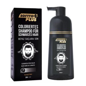 SHAMPON DO WŁOSÓW KOLORYZUJĄCY CZARNY SOFFTO PLUS TURECKI DO SIWYCH 350ML