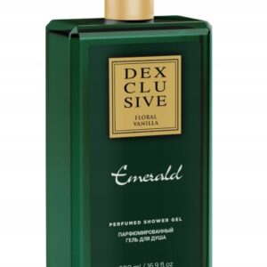 DEXCLUSIVE ŻEL POD PRYSZNIC PERFUMOWANY UNISEX EMERALD KWIATY&WANILIA 500ML