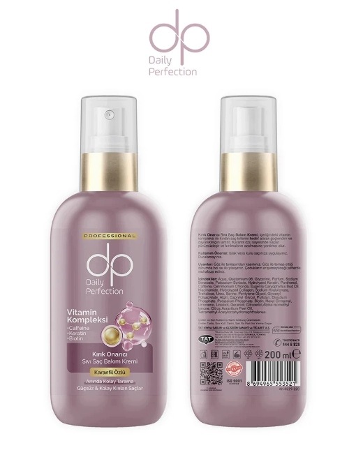 DP ODŻYWKA SPRAY DO WŁOSÓW KOFEINA+KERATIN+BIOTIN STYMULUJĄCA POROST 200ML - obrazek 3