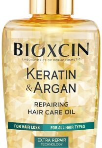 BIOXCIN OLEJEK DO WŁOSÓW ŁAMLIWYCH KERATIN&ARGAN REGENERUJĄCY NAWILŻA 150ML