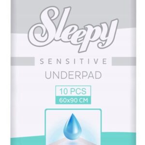 SLEEPY podkłady higieniczne 60x90 10 szt chłonne na łóżko materac Sensitive