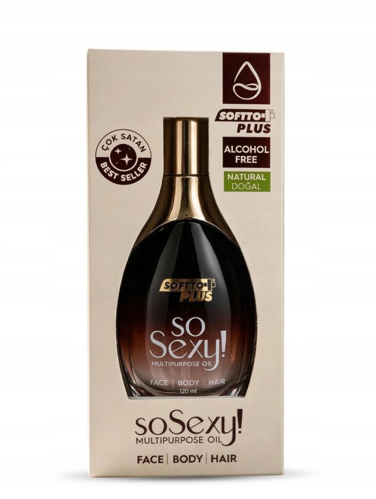 OLEJEK DO CIALA,TWARZY,WŁOSÓW SOFTTO PLUS PIELĘGNACJA SO SEXY 120ML